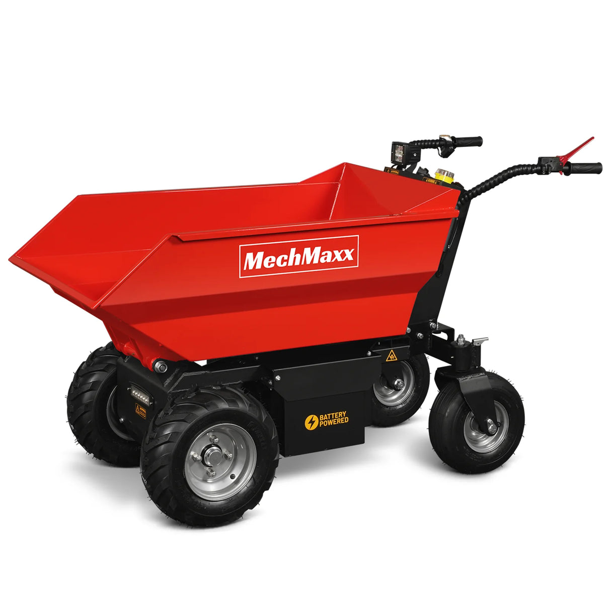MechMaxx 1100lb Loading 1000W DC Motor 48V Battery Powered Hydraulic Tipping Dump Cart, EH50
