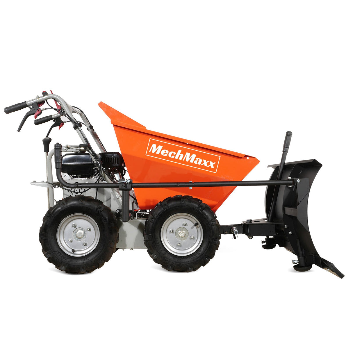 MechMaxx 660lbs Capacity 7HP Gas Powered Wheelbarrow Cart with Snow Shovel , T30
