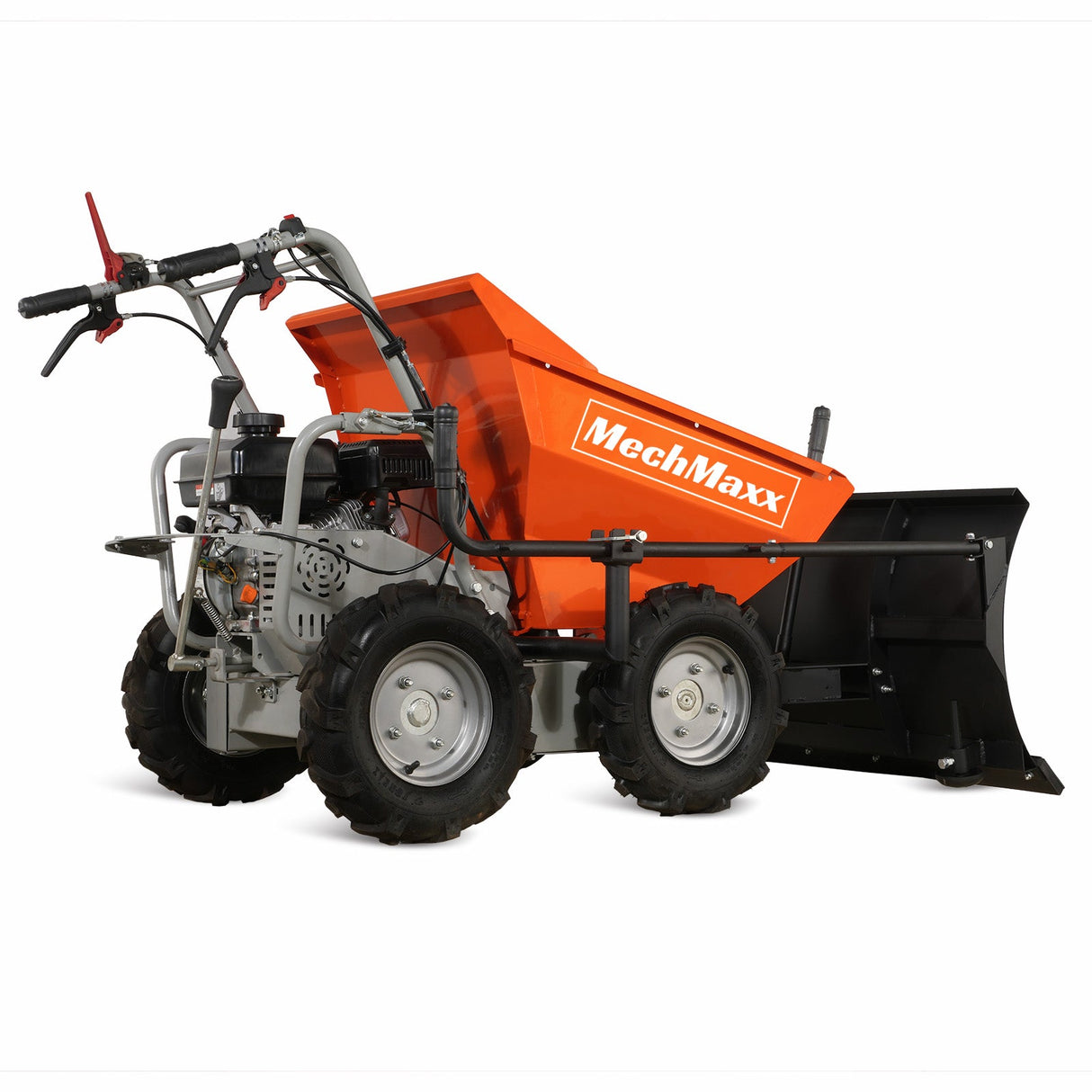 MechMaxx 660lbs Capacity 7HP Gas Powered Wheelbarrow Cart with Snow Shovel , T30