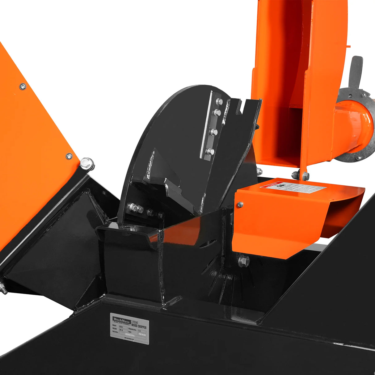 MechMaxx 3-Point PTO Stump Grinder & Wood Chipper Bundle – Orange