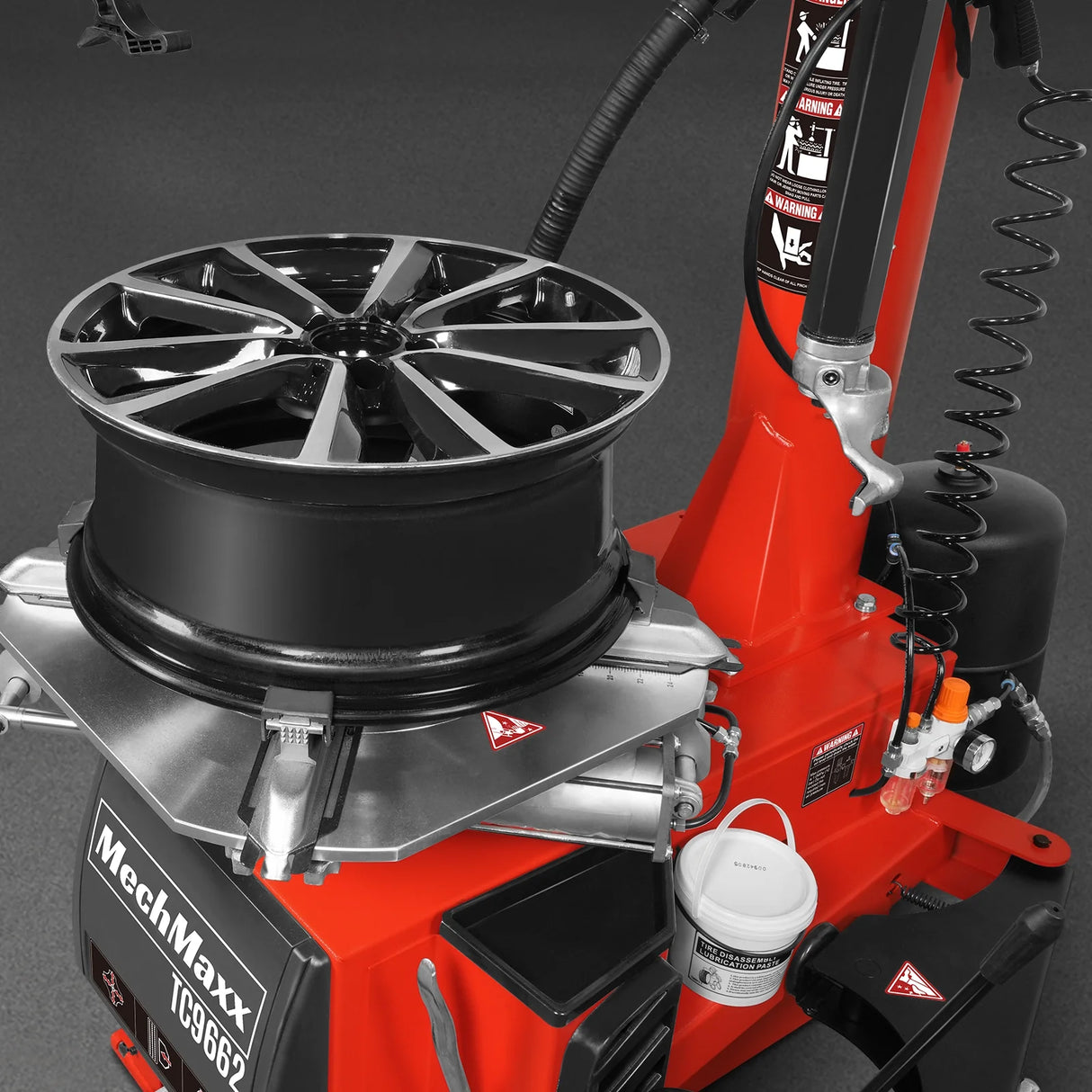 24" Rim Double Assist Arms Tire Changer Swing Arm Wheel Changer with Bead Blaster, TC9662