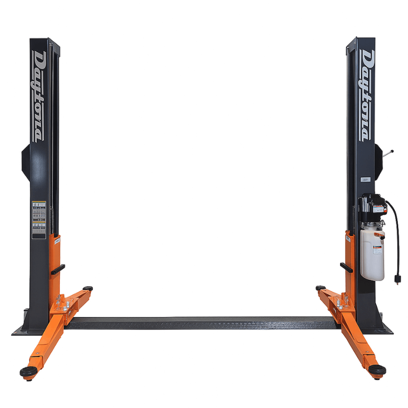 Daytona 9,000 lb Low Ceiling 2-Post Floorplate Car Lift LTPF9