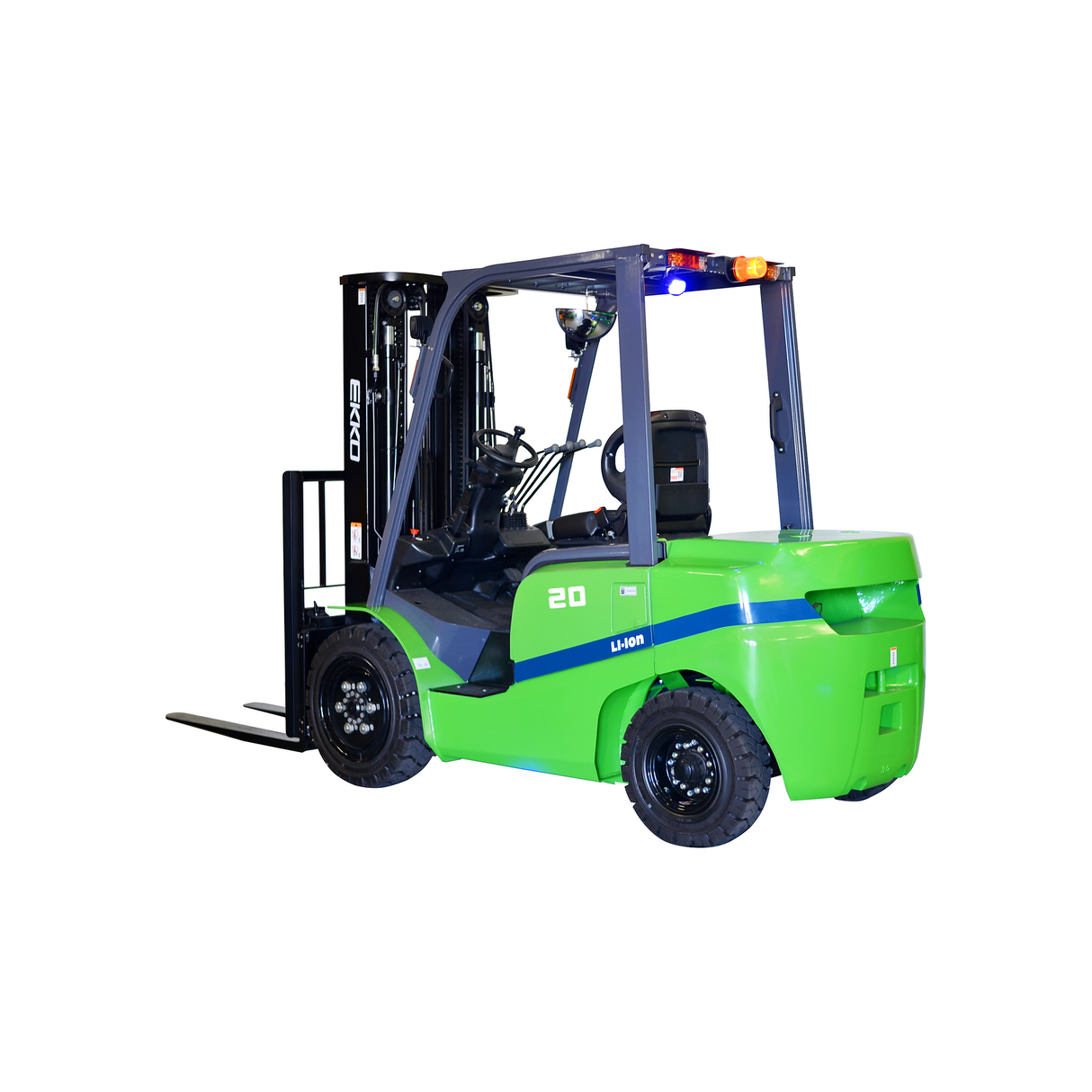 4 Wheel Electric Forklift | 4000 lbs Capacity | Raised Height 185'' | EKKO EK20GT-LI