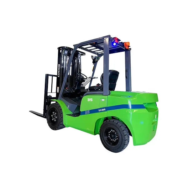 4 Wheel Electric Forklift | 7000 lbs Capacity | Raised Height 185'' | EKKO EK35GT-LI