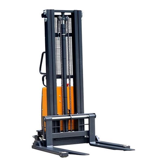 Semi-Electric Straddle Stacker | 3300 lbs Capacity | Lift Height 119.4'' | EKKO EA15B