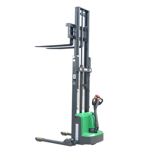 Electric Straddle Stacker | 2800 lbs Capacity | Lift Height 138'' | EKKO EB13E-138LI