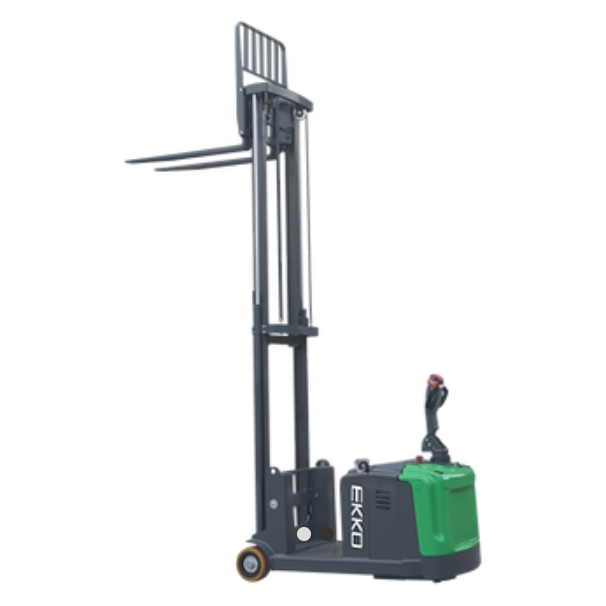 Electric Counterbalanced Walkie Stacker | Lithium | 3300 lbs. | Lift Height 189''| EKKO EK14S-189LI