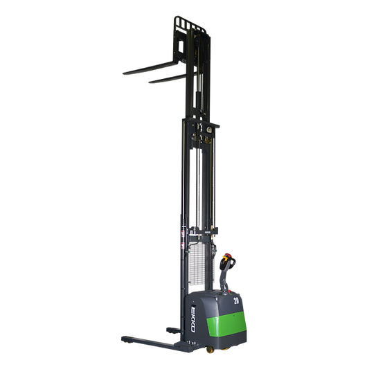 Electric Straddle Stacker | 4400 lb. Cap.| EKKO EB20CS-177LI
