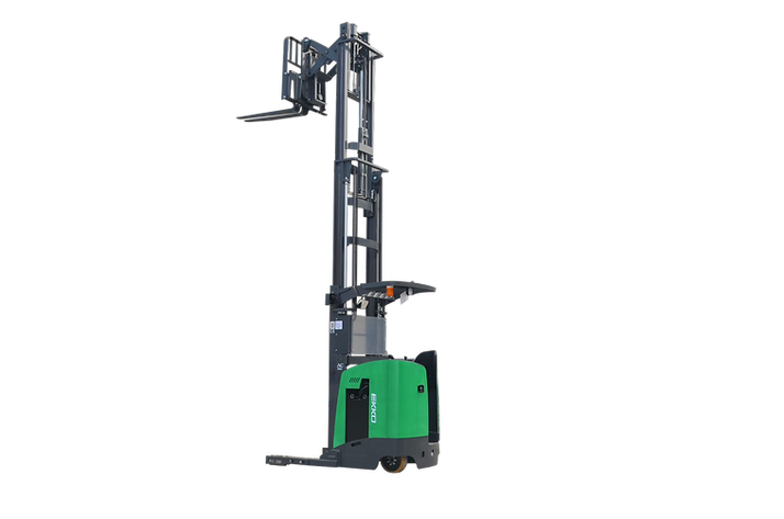 EKKO Stand-Up Reach Truck Li- Series 196" Lift Height 4000 lbs. Capacity EK18RR-196LI