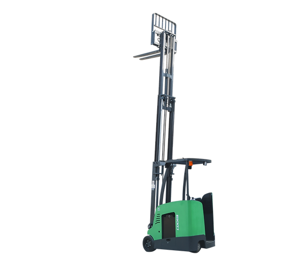 EKKO Stand-up Rider Forklift 4000 Lbs Capacity 216'' Raised Height EK18RF-LI