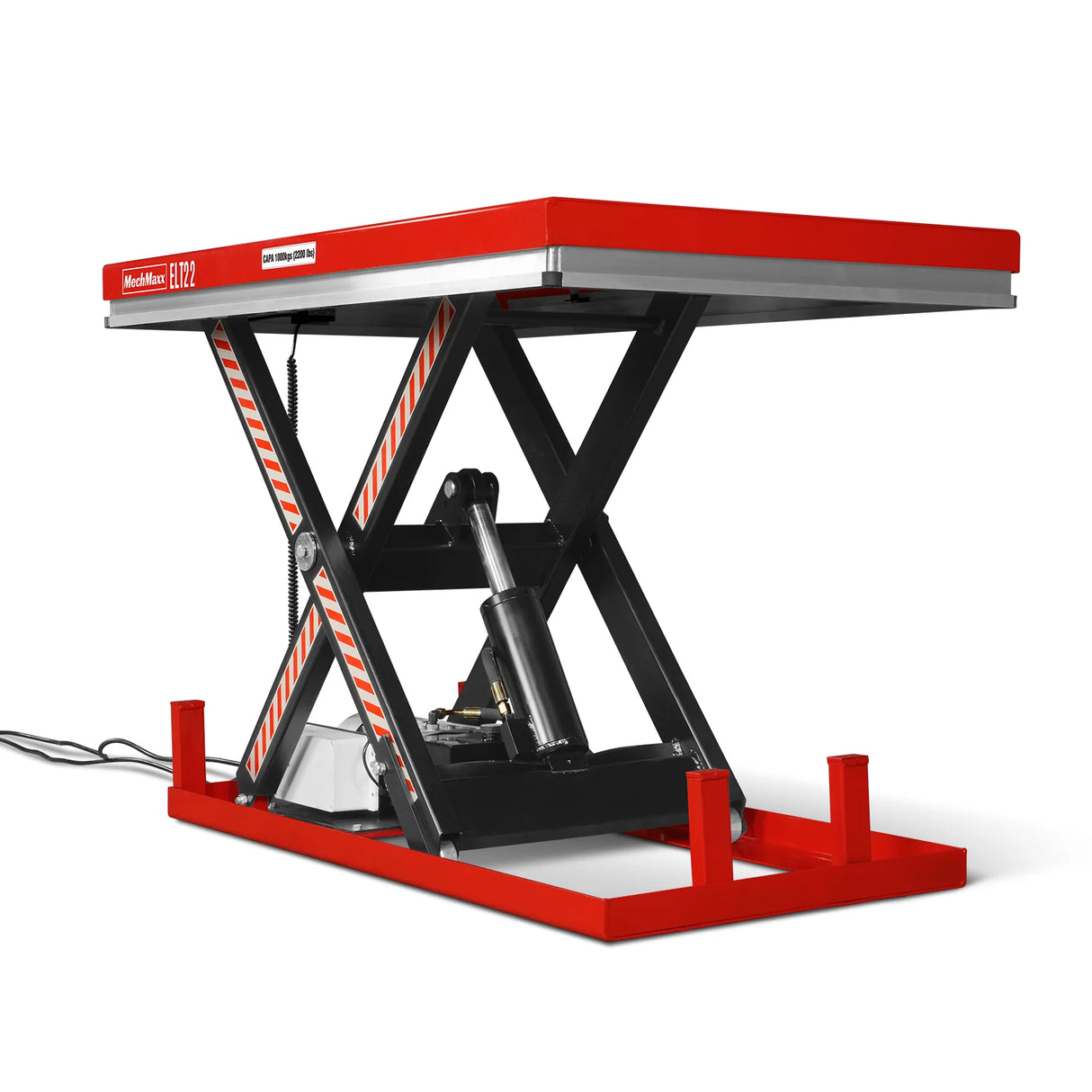 2200lb Capacity Stationary Electric Hydraulic Lift Table , 51.2" x 32.3" Platform, 39.4" Lift Height , UL Certified Motor, ELT22