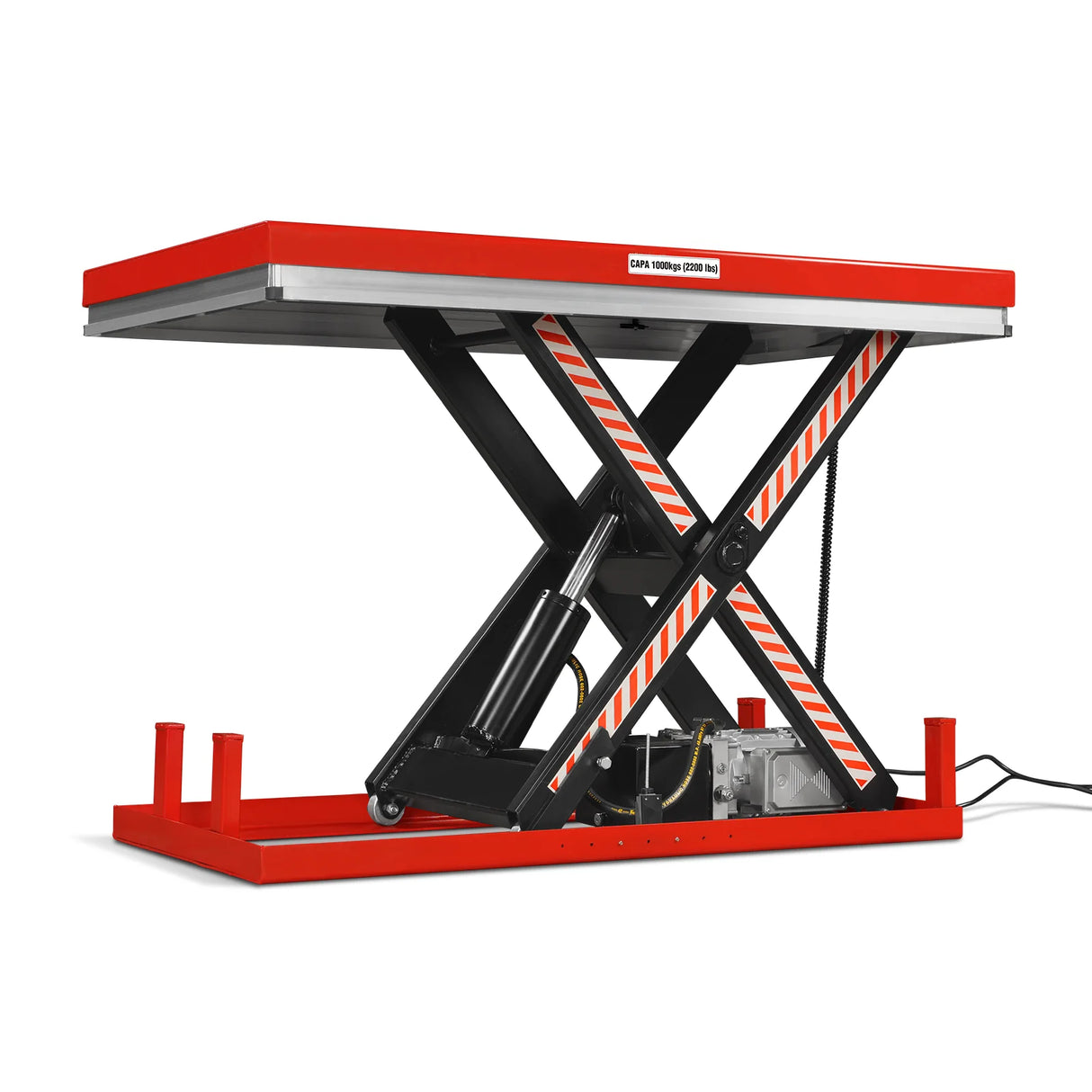2200lb Capacity Stationary Electric Hydraulic Lift Table , 51.2" x 32.3" Platform, 39.4" Lift Height , UL Certified Motor, ELT22