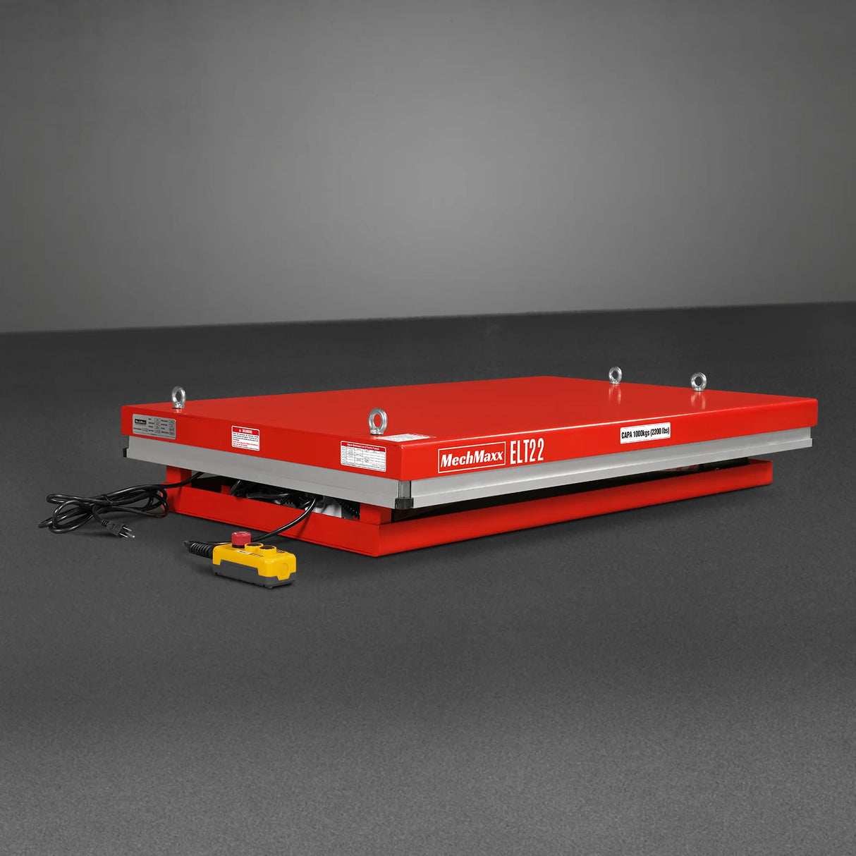 2200lb Capacity Stationary Electric Hydraulic Lift Table , 51.2" x 32.3" Platform, 39.4" Lift Height , UL Certified Motor, ELT22