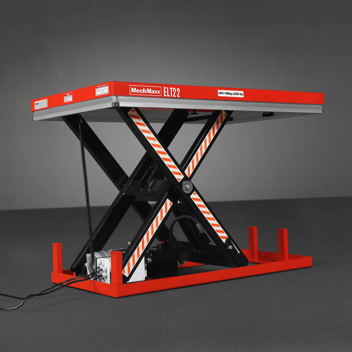 2200lb Capacity Stationary Electric Hydraulic Lift Table , 51.2" x 32.3" Platform, 39.4" Lift Height , UL Certified Motor, ELT22