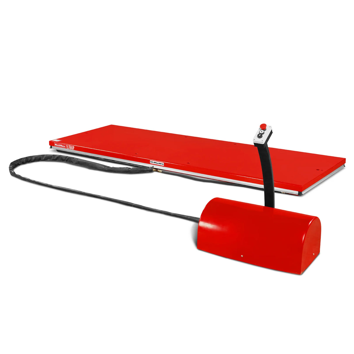 Stationary Electric Hydraulic Parallel Double Scissor Lift Table 6600lb Capacity, 112.9" x 39.4"Platform, 34.3"Lift Height, UL Certified Motor, ELT66P
