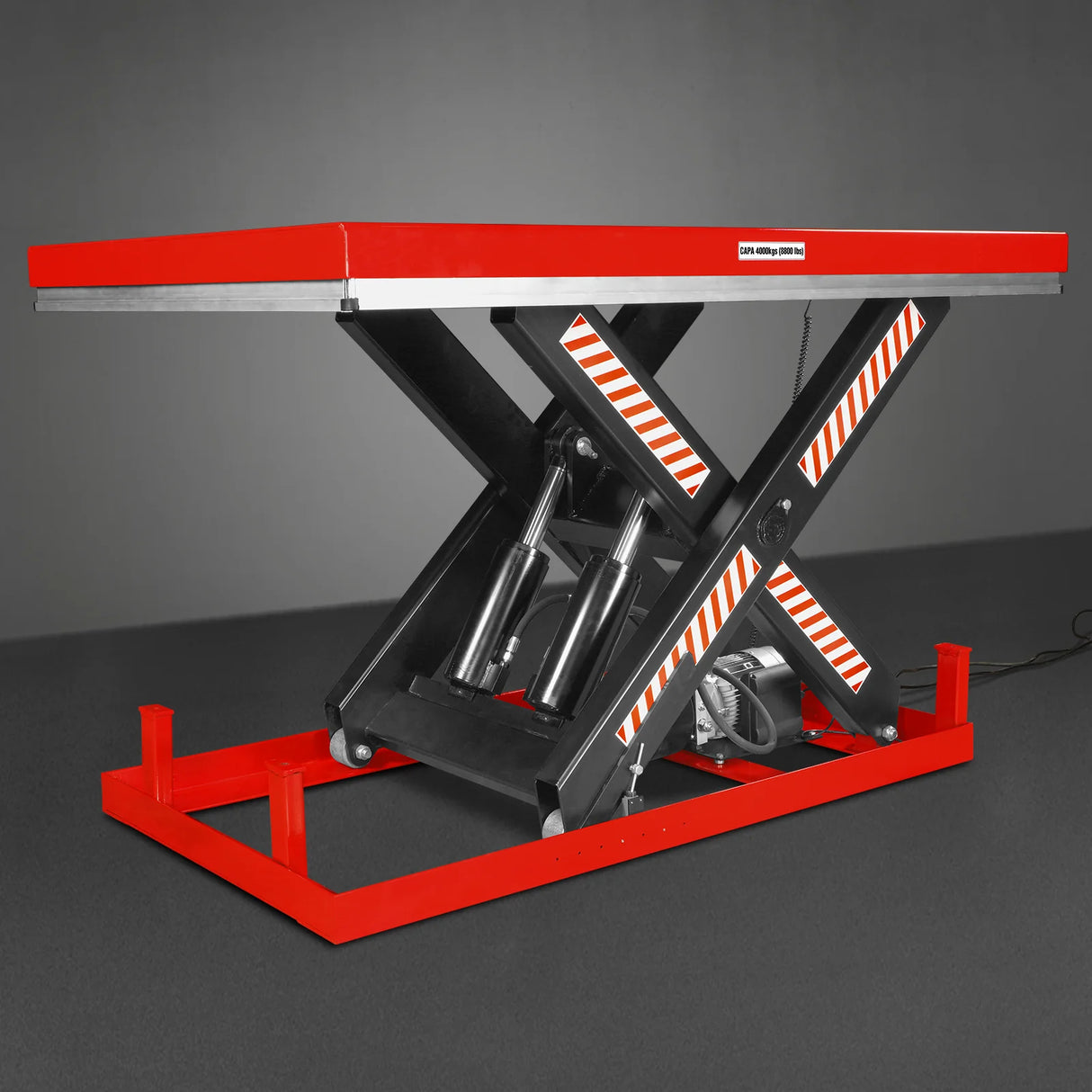 8800lbs Capacity Stationary Hydraulic Lift Table, 66.9" x 47.2" Platform, 43.3" Height, UL Certified Motor, ELT88