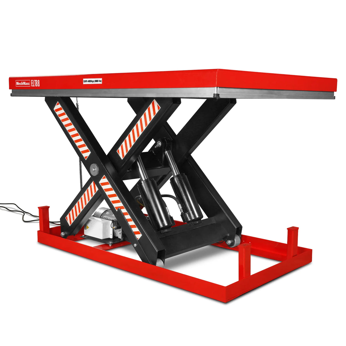 8800lbs Capacity Stationary Hydraulic Lift Table, 66.9" x 47.2" Platform, 43.3" Height, UL Certified Motor, ELT88