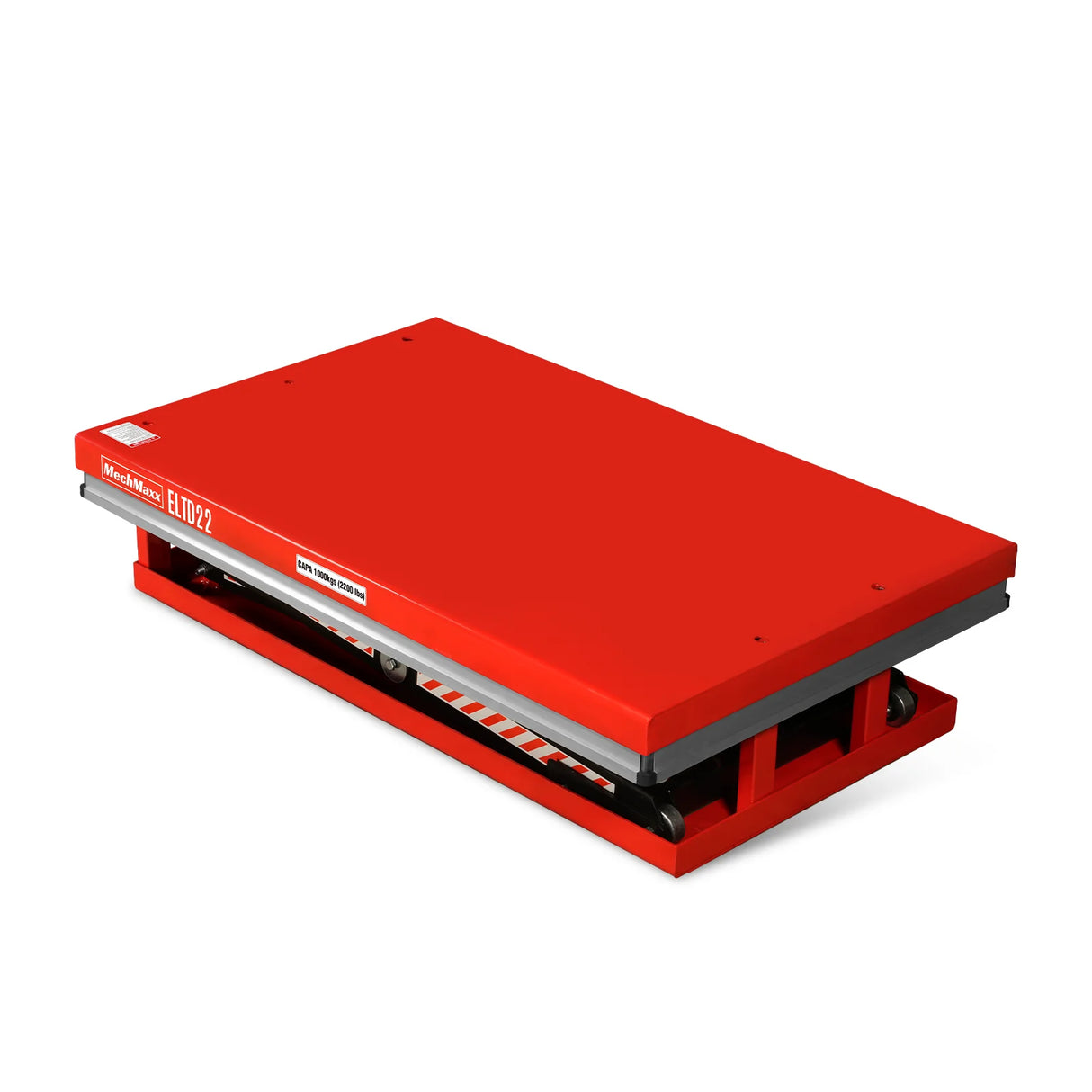 2200 lbs Capacity Stationary Electric Hydraulic Double Scissor Lift Table - 51.2" x 32.3" Platform, 70.1" Lift Height, UL Certified Motor, ELTD22
