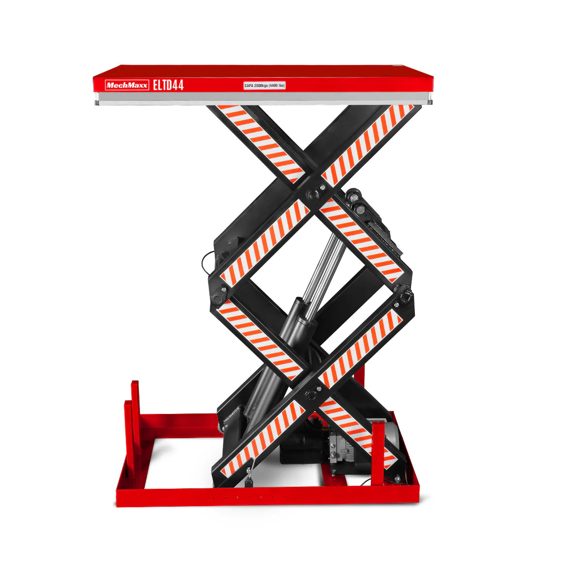 4400lbs Capacity Stationary Electric Hydraulic Double Scissor Lift Table, 51.2" x 33.5" Platform, 70.1" Lift Height, UL Certified Motor, ELTD44
