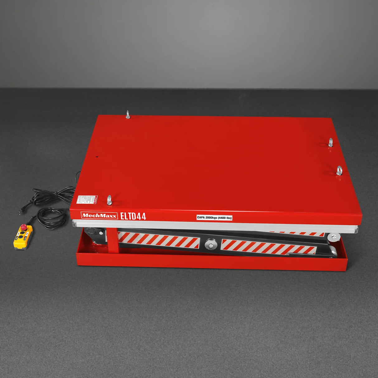 4400lbs Capacity Stationary Electric Hydraulic Double Scissor Lift Table, 51.2" x 33.5" Platform, 70.1" Lift Height, UL Certified Motor, ELTD44