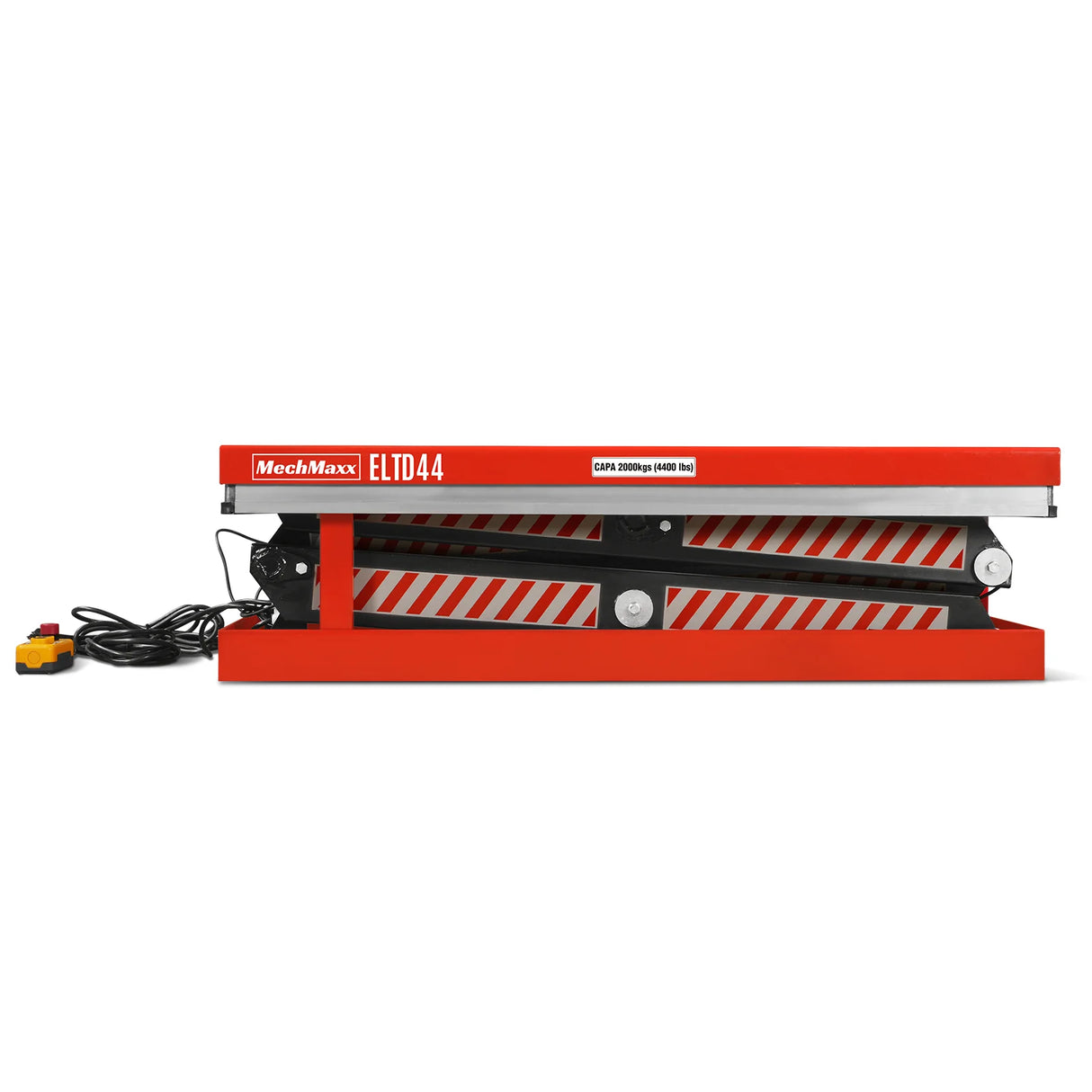 4400lbs Capacity Stationary Electric Hydraulic Double Scissor Lift Table, 51.2" x 33.5" Platform, 70.1" Lift Height, UL Certified Motor, ELTD44