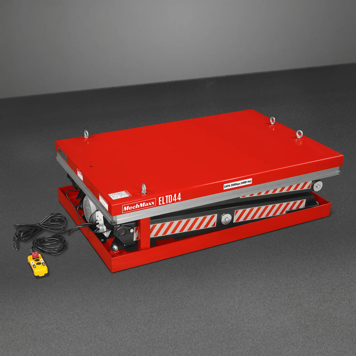 4400lbs Capacity Stationary Electric Hydraulic Double Scissor Lift Table, 51.2" x 33.5" Platform, 70.1" Lift Height, UL Certified Motor, ELTD44