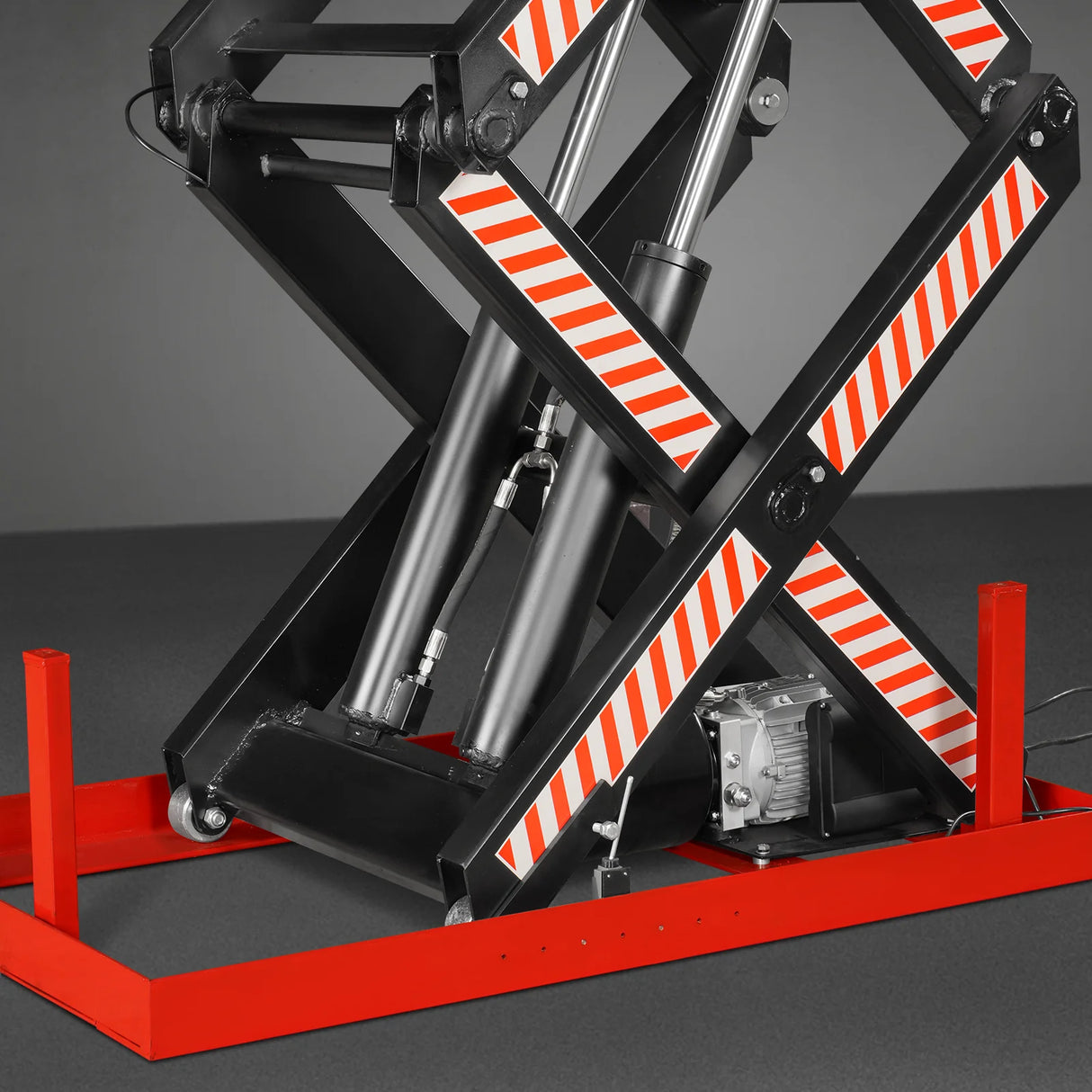 4400lbs Capacity Stationary Electric Hydraulic Double Scissor Lift Table, 51.2" x 33.5" Platform, 70.1" Lift Height, UL Certified Motor, ELTD44
