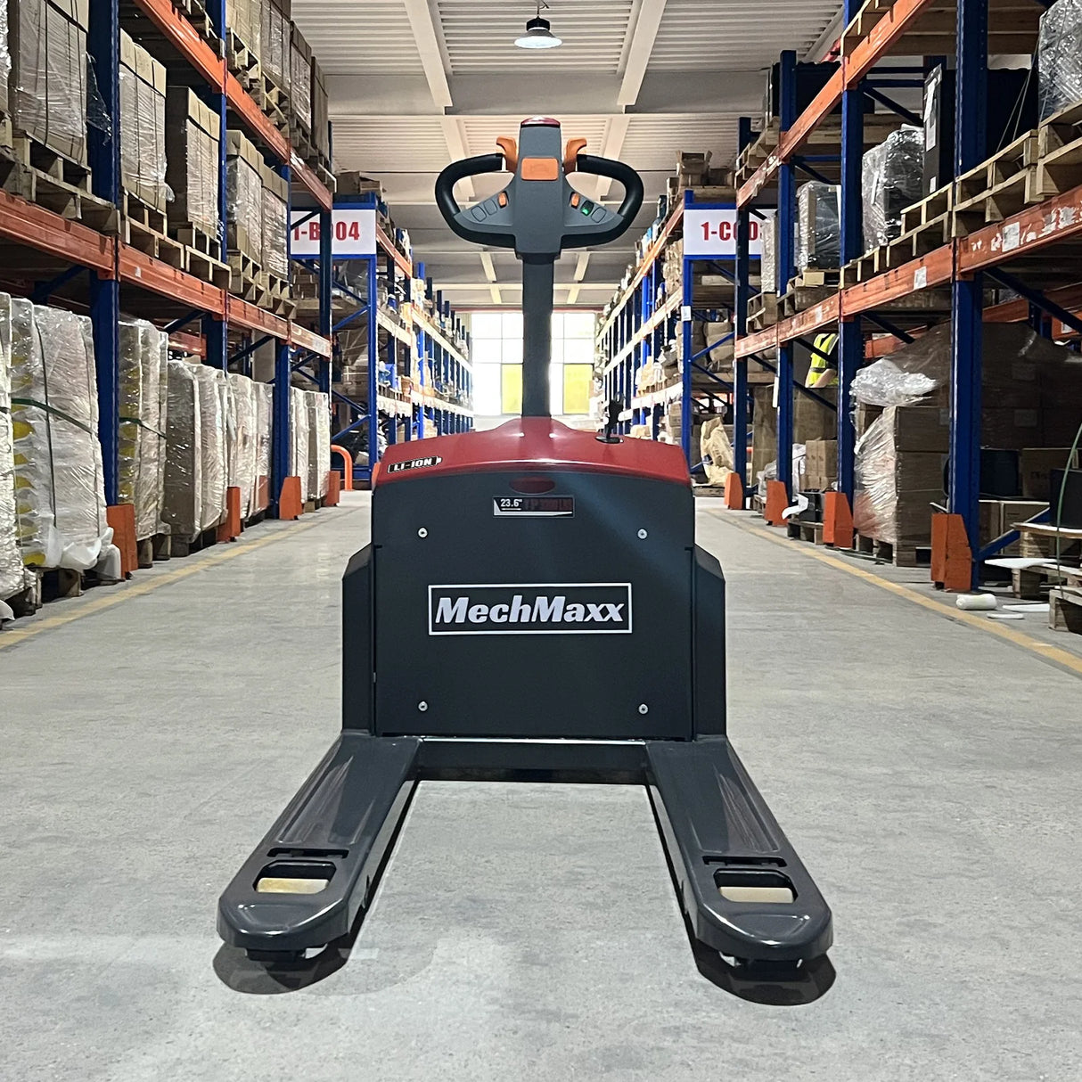 4400lbs Lithium-ion Electric Pallet Jack, 45"x27" Fork, 48V 50Ah Battery, Walkie Type Truck, EPT44