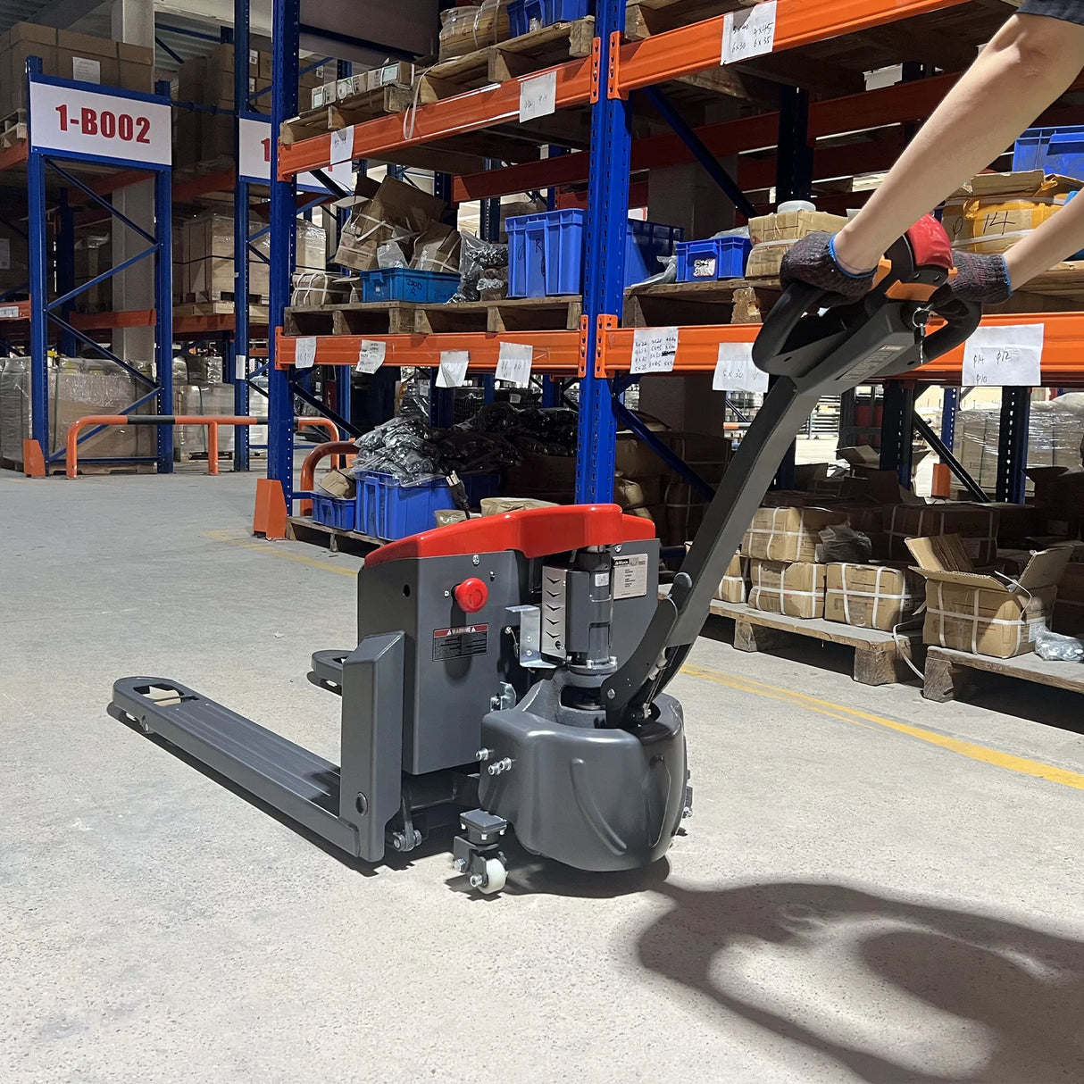 3300lbs Lithium-ion Electric Pallet Jack, 45"x27" Fork, 24V 40Ah Battery, Walkie Type Truck, EPT33