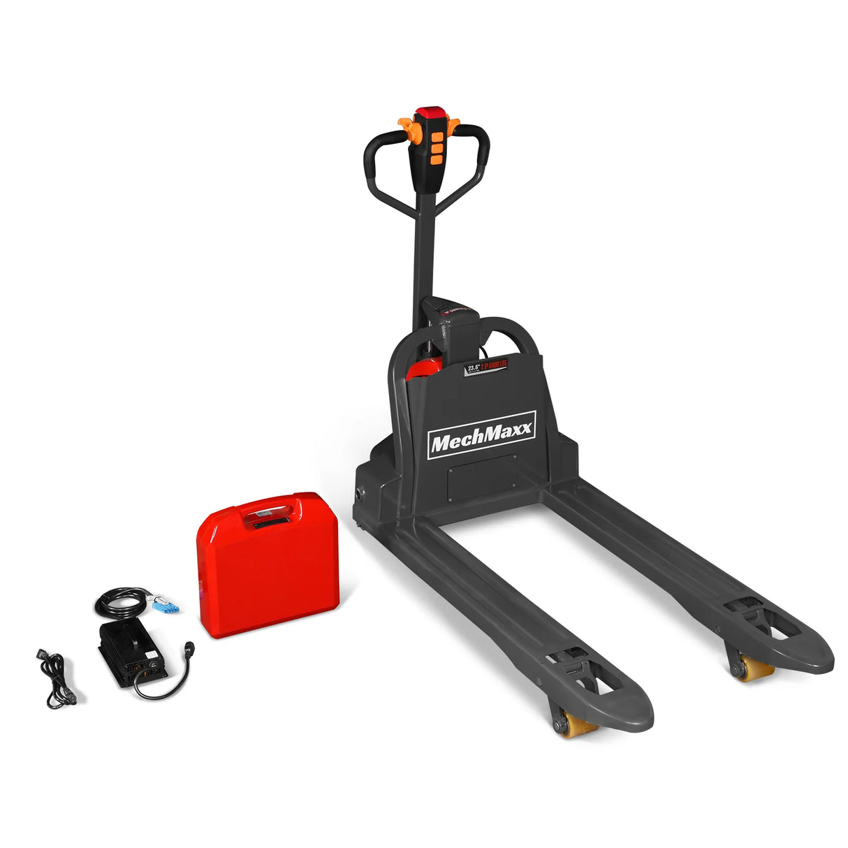 4400lbs Lithium-ion Electric Pallet Jack, 45"x27" Fork, 48V 30Ah Removable Battery, Walkie Type Truck, LPT44