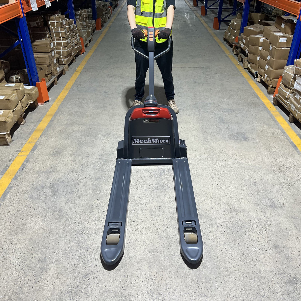 4400lbs Lithium-ion Electric Pallet Jack, 45"x27" Fork, 48V 30Ah Removable Battery, Walkie Type Truck, LPT44