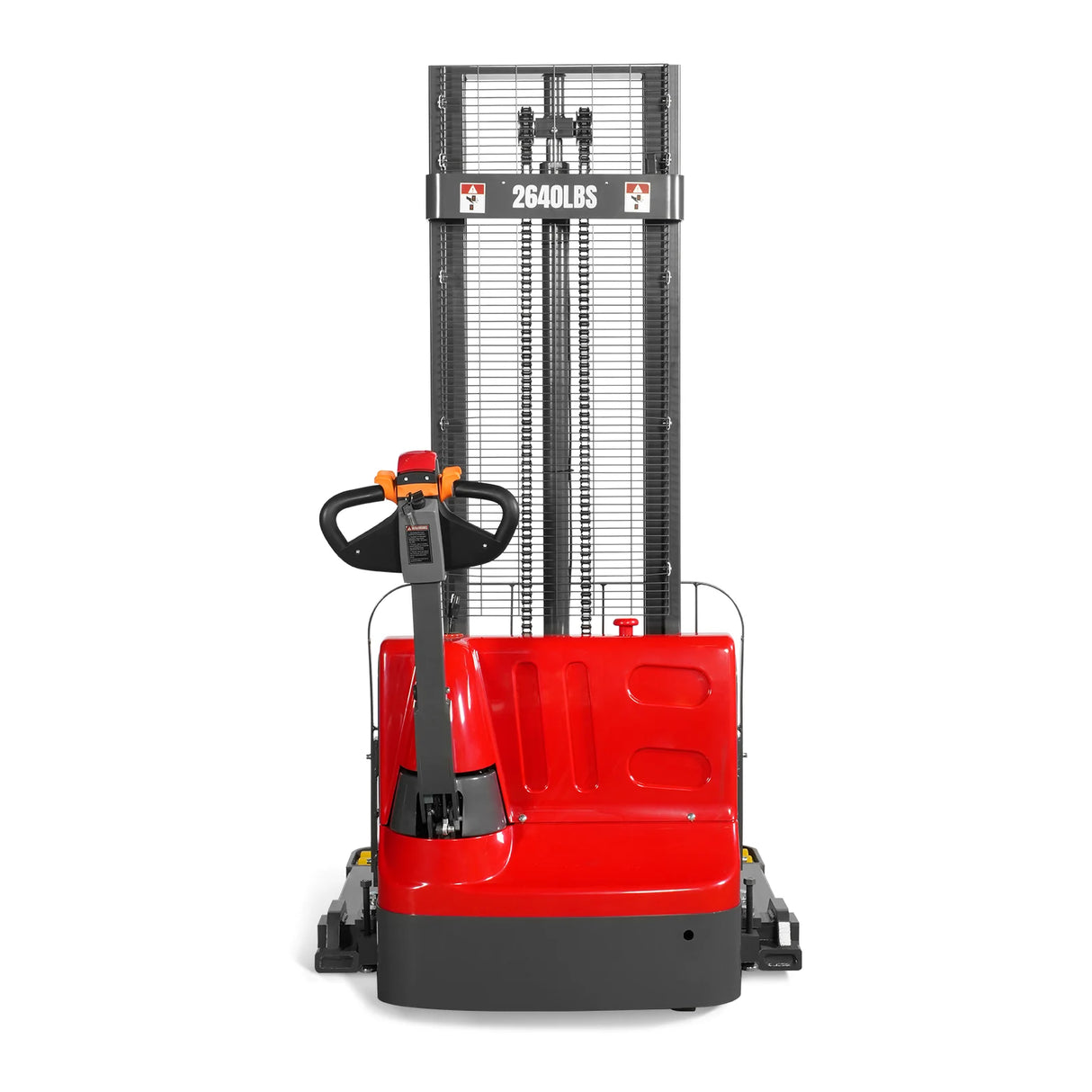 2640lbs Electric Straddle Stacker, 118" Lift, Adjustable Legs & Forks, F26-118SLA