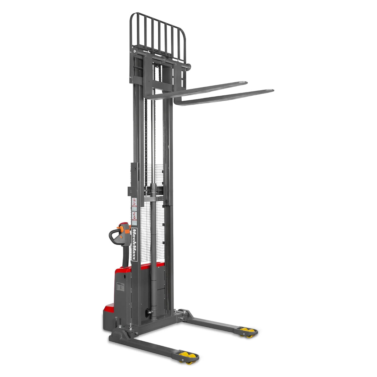 3300lbs Electric Straddle Stacker, 98" Lift, Adjustable Legs & Forks, F33-98SLA