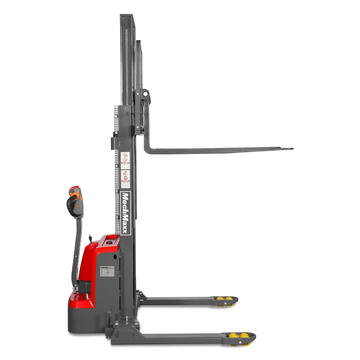 3300lbs Electric Straddle Stacker, 98" Lift, Adjustable Legs & Forks, F33-98SLA