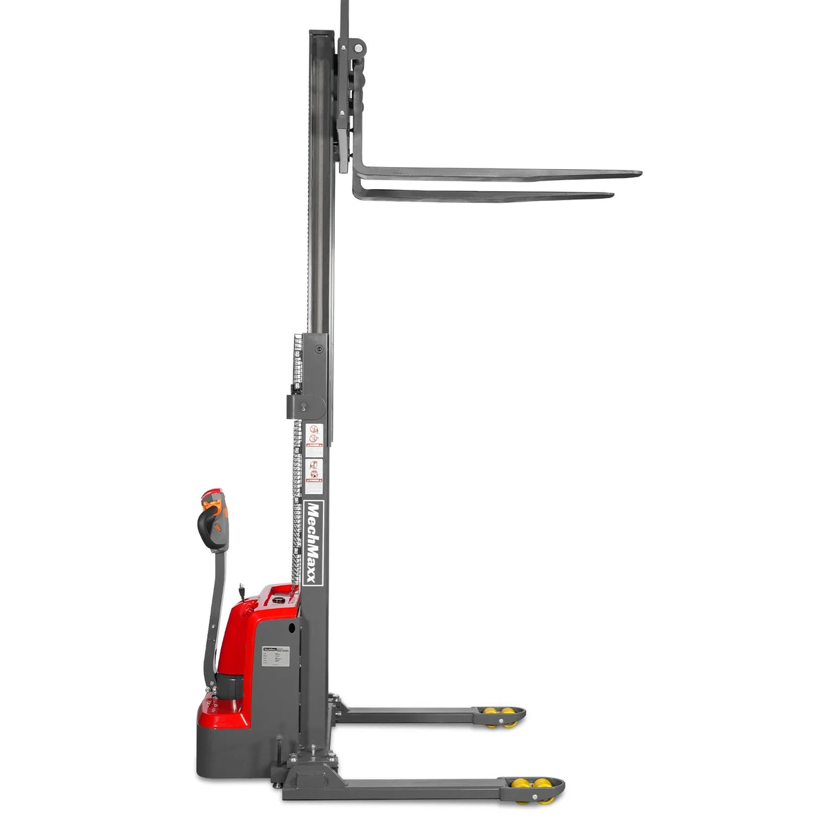 3300lbs Electric Straddle Stacker, 98" Lift, Adjustable Legs & Forks, F33-98SLA