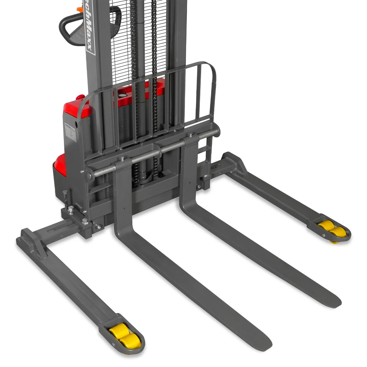 3300lbs Lithium-ion Electric Straddle Stacker, 118" Lift, Adjustable Legs & Forks, F33-118S