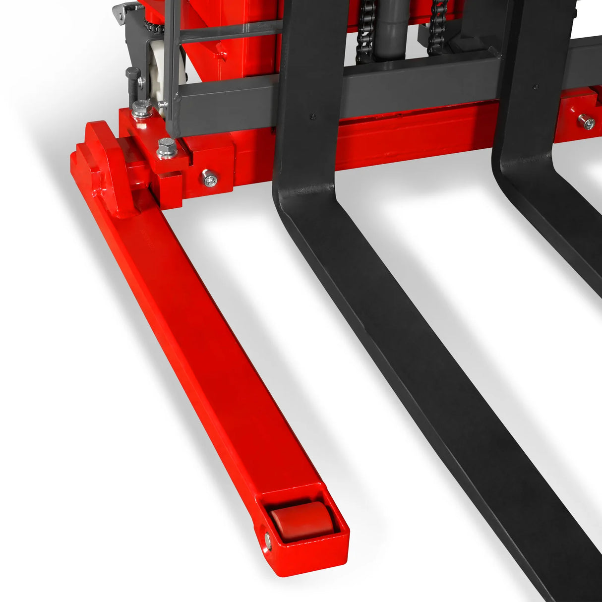3300lbs Semi-Electric Straddle Stacker, 138" Lift, Adjustable Legs & Forks, S33-138S
