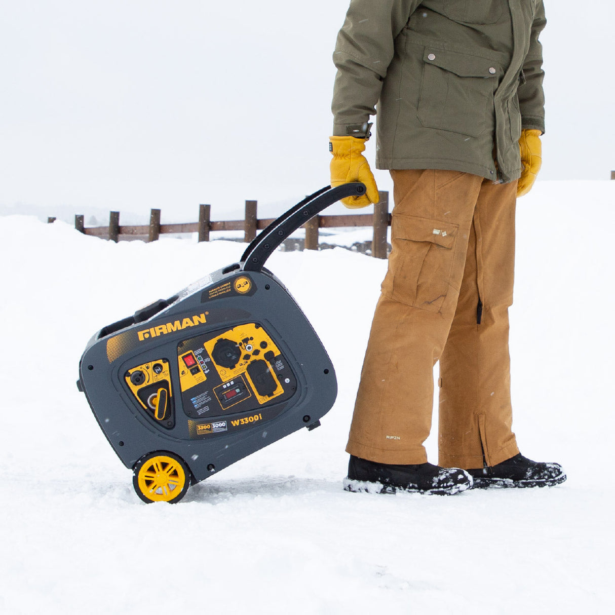 Refurbished Inverter Gas Portable Generator 3300W Recoil Start