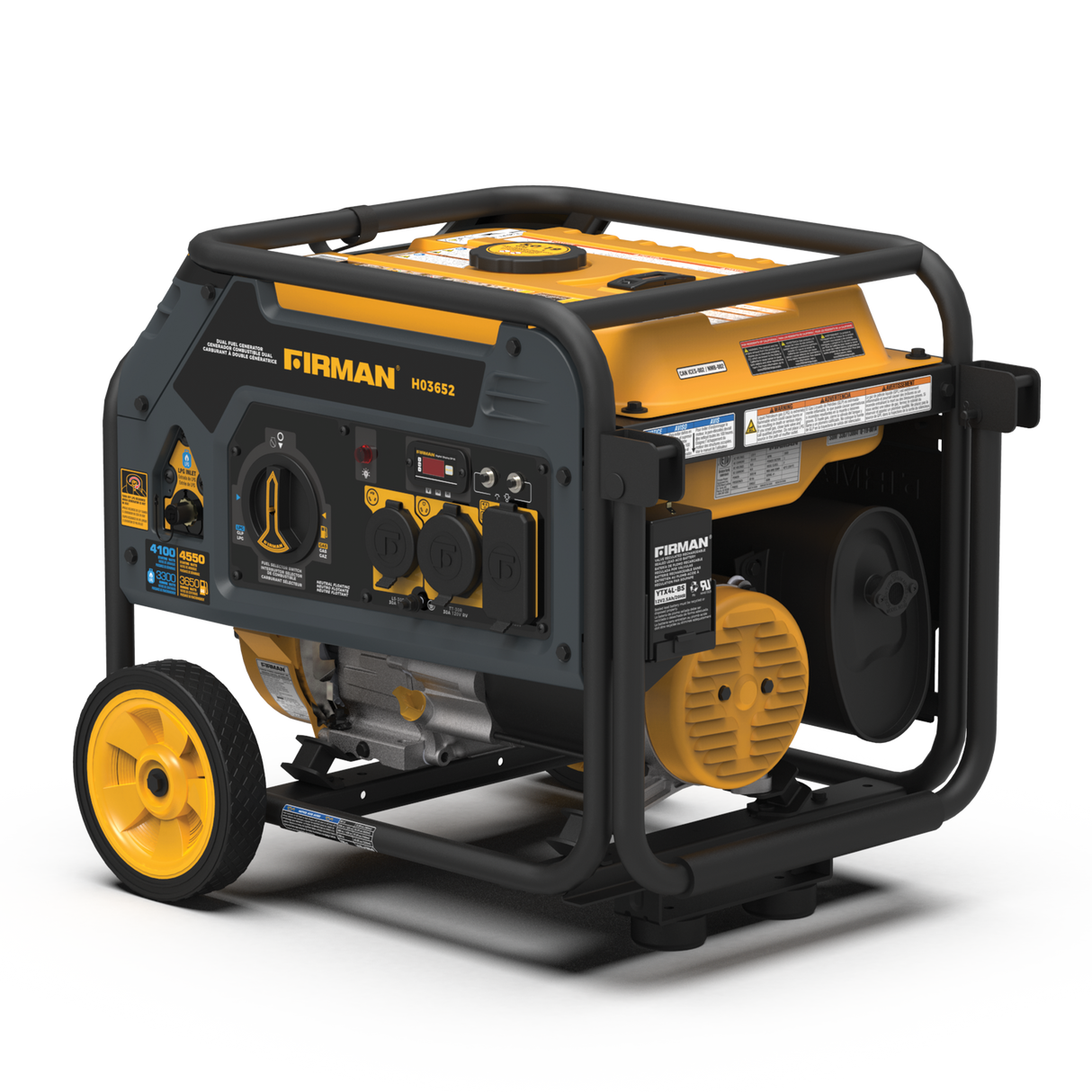 Dual Fuel Portable Generator 3650W Recoil Start