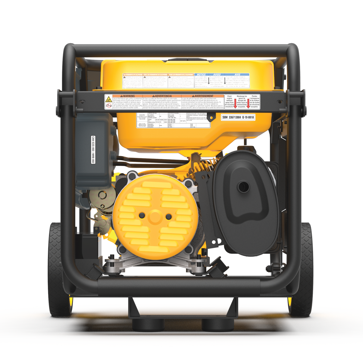 Dual Fuel 4550W Portable Generator Electric Start with CO Alert