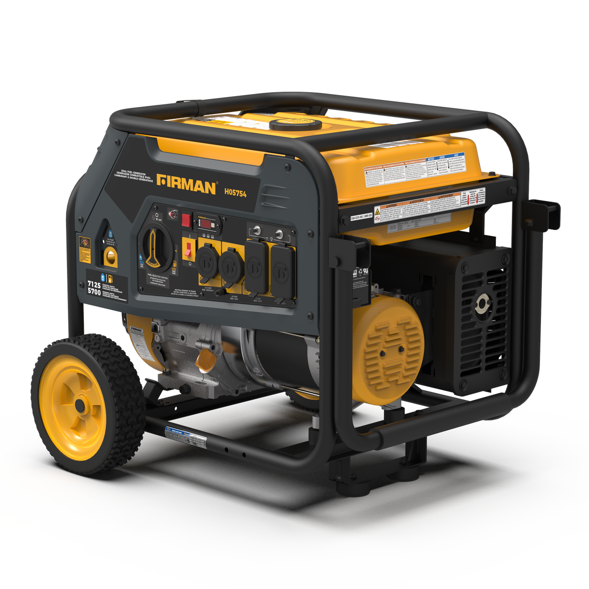 Dual Fuel Portable Generator 5700W Recoil Start 120/240V