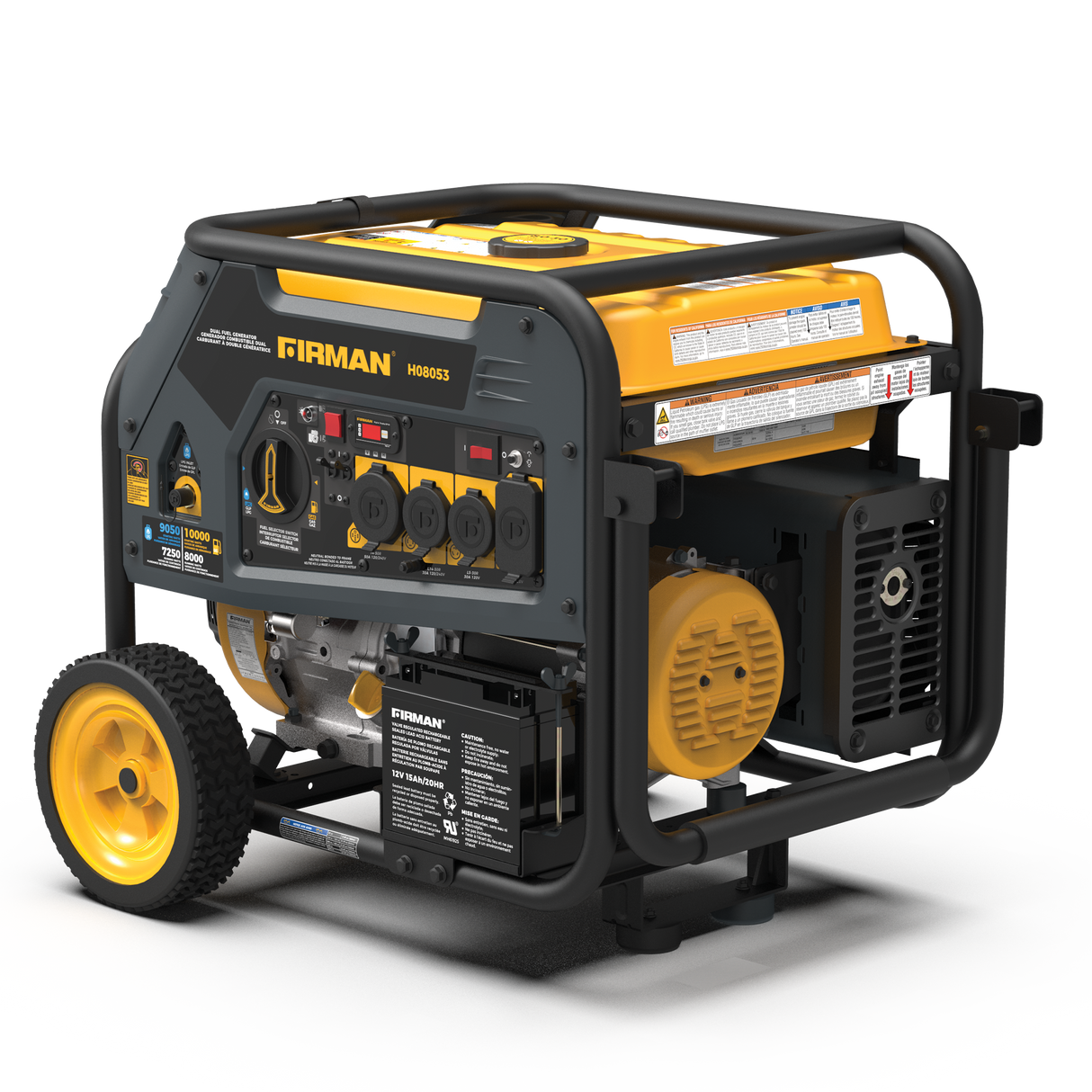 Dual Fuel Portable Generator 8000W Electric Start 120/240V
