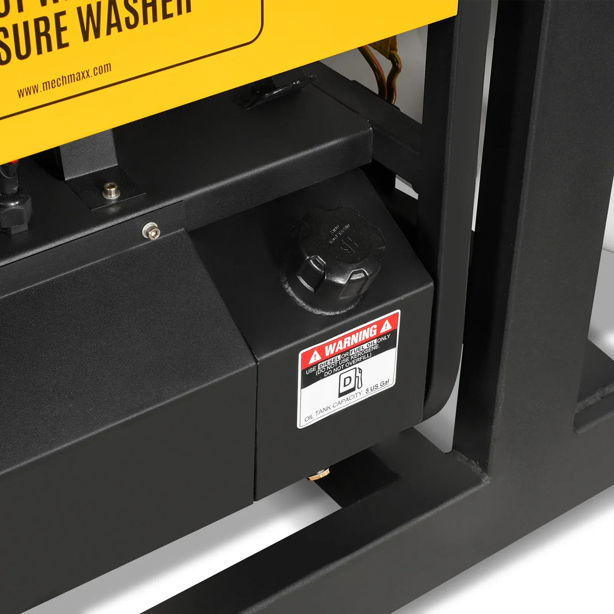 4000 PSI 4 GPM ZONSEN E-Start Engine Hot Water Pressure Washer Skid Mounted with 245 Gal Tank, HPW40DBT