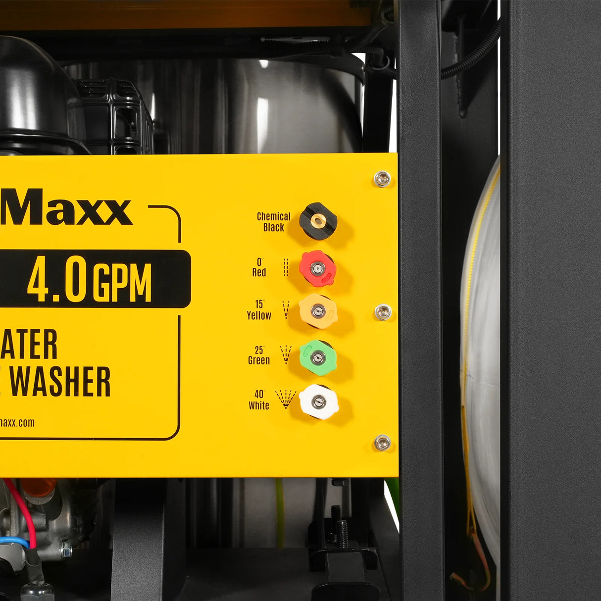 4000 PSI 4 GPM ZONSEN E-Start Engine Hot Water Pressure Washer Skid Mounted with 175 Gal Tank, HPW40DT