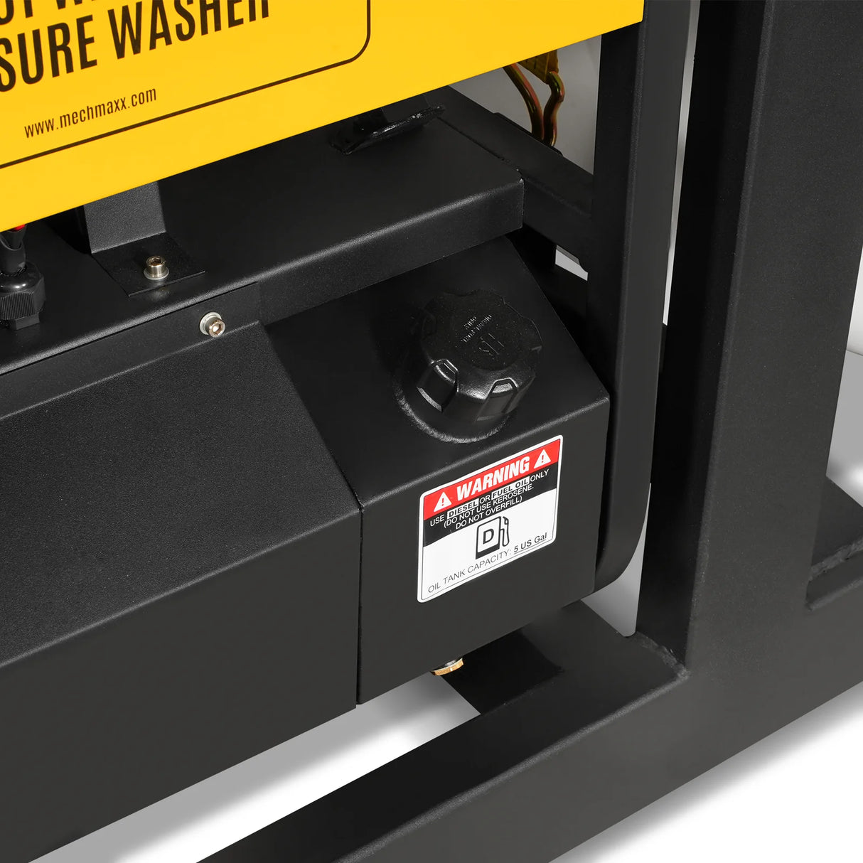4000 PSI 4 GPM ZONSEN E-Start Engine Hot Water Pressure Washer Skid Mounted with 175 Gal Tank, HPW40DT