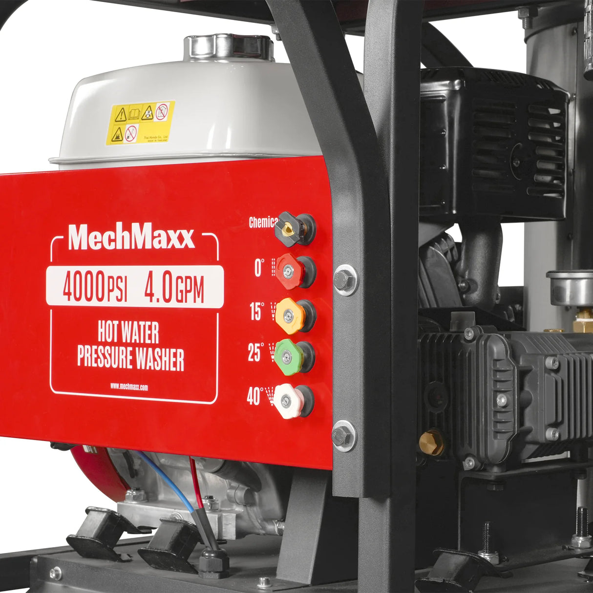 4000 PSI 4 GPM HONDA E-Start Engine Hot Water Pressure Washer with Hose Reel, HPW40H