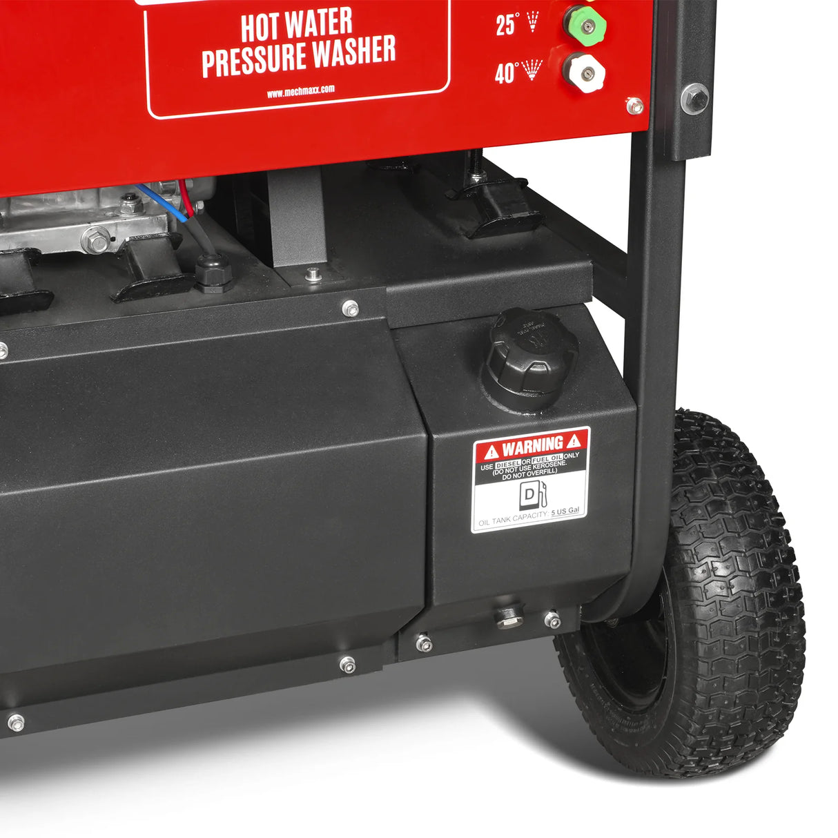 4000 PSI 4 GPM HONDA E-Start Engine Hot Water Pressure Washer with Hose Reel, HPW40H