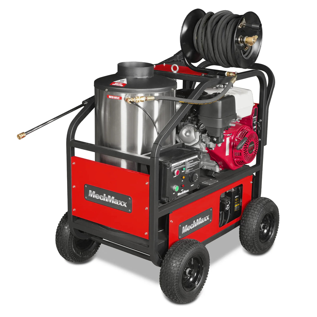 4000 PSI 4 GPM HONDA E-Start Engine Hot Water Pressure Washer with Hose Reel, HPW40H