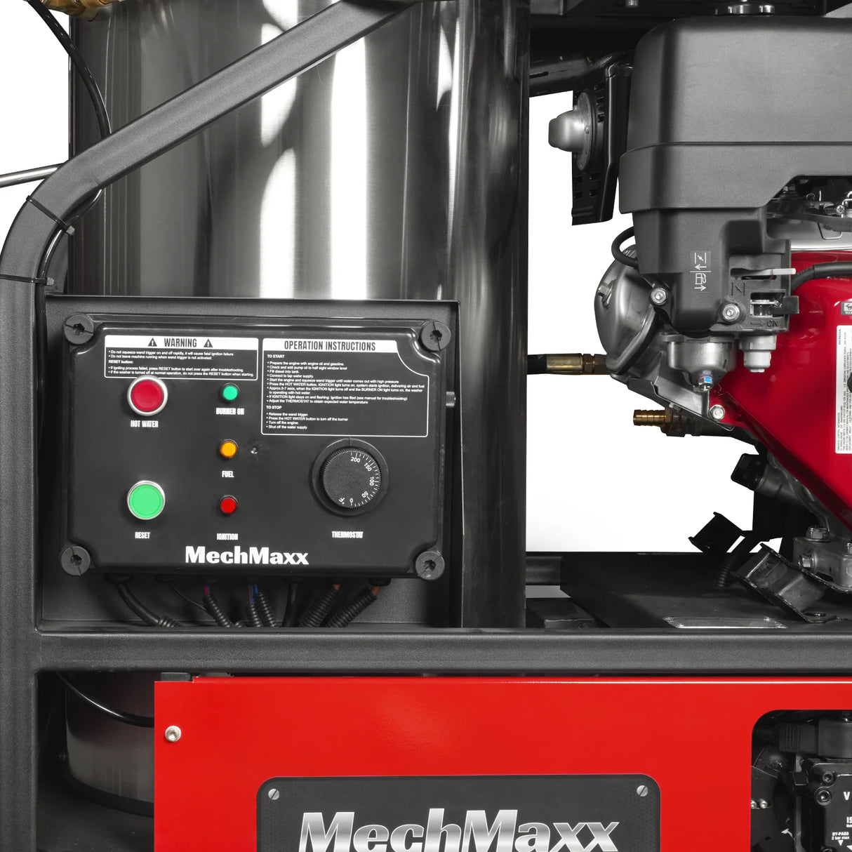 4000 PSI 4 GPM HONDA E-Start Engine Hot Water Pressure Washer with Hose Reel, HPW40H