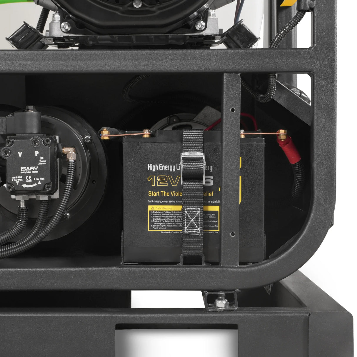 4000 PSI 4 GPM HONDA E-Start Engine Hot Water Pressure Washer Skid Mounted with 245 Gal Tank, HPW40HBT